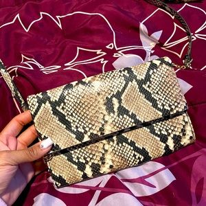 Snake skin purse